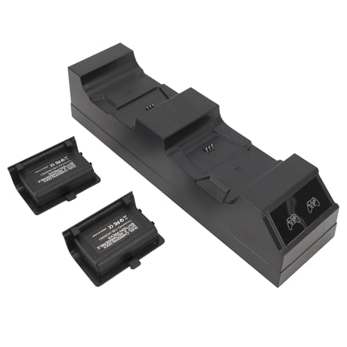 Controller-Ladestation, Dual-Controller-Ladestation mit 2 Stück 1000-mAh-Akkus, Intelligente Ladetechnologie für Nahtloses Spielerlebnis, für Home Entertainment von Sxhlseller