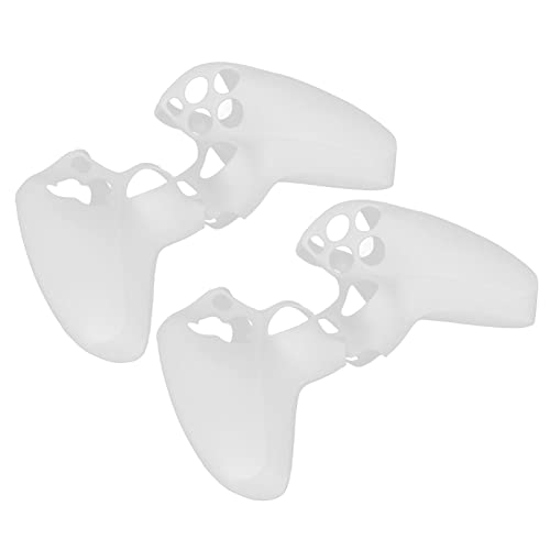 Cover Skin für PS5-Controller, rutschfeste Silikon-Game-Grip-Schutzhülle, Ergonomische, Weiche, Langlebige Gamepads-Hülle, Universal-Griff-Körperschutz, 2 Stück(Weiß) von Sxhlseller