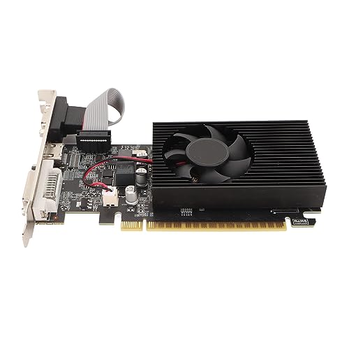 Desktop Grafikkarte, GT730 4G DDR3B 128 Bit Gaming Grafikkarte mit Lüfter, Unterstützt VGA DVI HD Multimedia Schnittstelle, PCI Express 2.0 X 16 Grafikkarte für ITX SFF Gehäuse von Sxhlseller