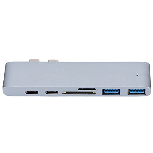Dockingstation 7 in 2 Silber USB 3.1 Multiport Docking Station Hub für MacBook USB Hub USB Adapter Docking Station von Sxhlseller