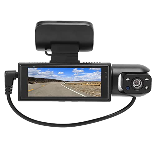 Dual Dash Cam Vorne und Hinten, 3,16-Zoll-Auto-Fahrrekorder, Professionelle Auto-Dashboard-Kamera, HD-Nachtsicht-Parkplatz-Rückfahrmonitor von Sxhlseller