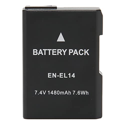 EN EL14 Wiederaufladbarer Li-Ionen-Akku, 1480 MAh Kamera-Ersatzakku für D5300 D3200 D5200 D3400 D5600 D3500 D3300 D3100 DSLR-Kameras von Sxhlseller