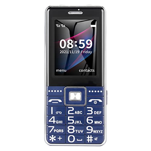 Entsperrtes 2G-Handy für Senioren und Kinder, GSM-Dual-SIM-Dual-Standby-Handy mit Großem Tastenlautsprecher, SOS-Tasten-LED-Taschenlampe, 2,4-Zoll-HD-Bildschirm, 6800-mAh-Akku von Sxhlseller