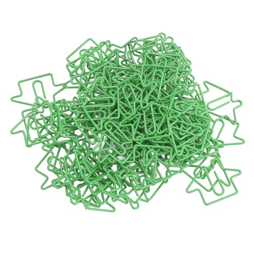 Fancy Paperclips, Fancy Paper Clips 100pcs House -geformtes Eisendraht Zur Organisationskennzeichnung (GREEN) von Sxhlseller