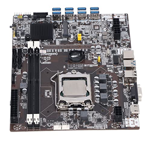 Gaming-Motherboard, Professionelles DDR3-Miner-Motherboard, LGA 1155 8 USB3.0 3-Phasen-Netzteil B75 Miner-Motherboard, Motherboard mit Dual-Core-CPU für ETH für BTC von Sxhlseller