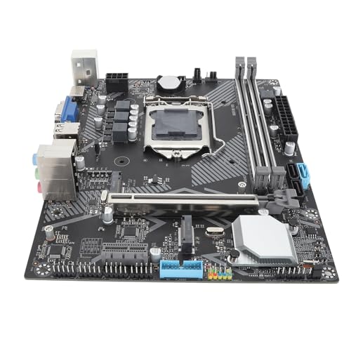 H81M Computer-Motherboard, LGA1150 Mining-Motherboard mit Dual-Channel-DDR3, HD-Ausgang, Mehrphasiger Stromversorgung, Stabile Leistung für CPU der 4. 5. Generation von Sxhlseller