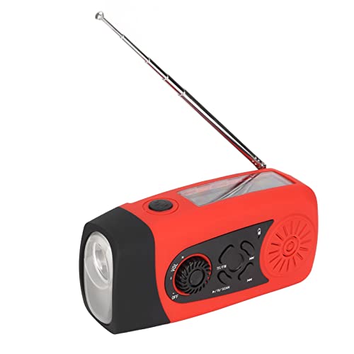 Handcrank Notfallradio Multi Funktionales, Tragbares Solar Radio mit Taschenlampe Zum Überleben, Großer Lautsprecher USB Lade und Solarstrom für Camping Notfall Im Freien von Sxhlseller