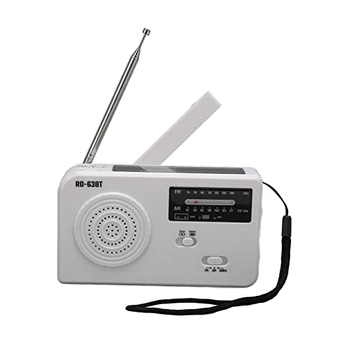 Handkurbel Notfallradio, Solar Tragbares FM AM Wetterradio mit LED Taschenlampen SOS Alarm, Wiederaufladbare Batterieantrieb, Mobiltelefone Ladegerät Innen Im Freien Im Freien von Sxhlseller