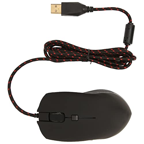 Kabelgebundene Maus, DPI-einstellbare USB-Kabelmaus, Gaming-Mäuse mit RGB-Hintergrundbeleuchtung, Programmierbare Maus mit Mattem Aussehen, Tragbare Mechanische Maus für Spiele von Sxhlseller
