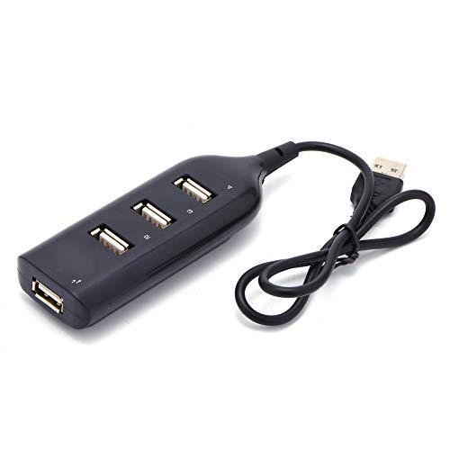 Kabelgebundener Micro-USB 2.0 4-Port-Plug-and-Play-Verteiler Multi-Hub-Splitter-Stromversorgung für PC-Computer USB-CD-R / RW- oder DVD-ROM-Laufwerke 480 MBit Voller Geschwindigkeit Leicht Tragbar von Sxhlseller