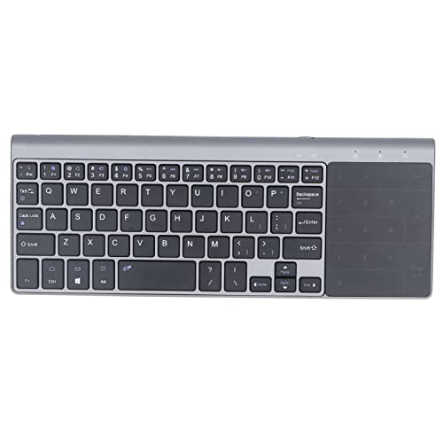 Kabellose Tastatur mit 59 Tasten und Touchpad, Ultradünne Kabellose 2,4-G-Tastatur mit Schlafmodus, Tragbarer -Ziffernblock für Laptops, Computer, Fernseher von Sxhlseller