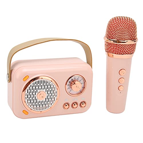 Kids Home Karaoke Machine, Tragbarer Bluetooth Lautsprecher mit Mikrofon, Tragbarer Karaoke Mikrofon Lautsprecher, für Kinder und Erwachsene von Sxhlseller