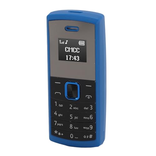 Kleinstes Mobiltelefon, BT Miniatur -Telefon Niedrige Strahlung für Zuhause (Blue) von Sxhlseller