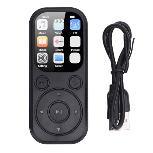 MP3 Player mit Bluetooth 5.4, Tragbarer HiFi Sound Qualität Musik Player mit 2,01 Zoll Bildschirm, Wiederauf Ladbare Digitale Musik Batterie Betrieben, Unterstützung (mit 32G von Sxhlseller