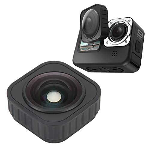 Max Lens Mod für Hero Action Camera, Anti Shake Action Camera Max Lens, Professionelles Ultraweitwinkel-Objektiv-Videoaufnahmezubehör für Hero 9 10 Action Camera von Sxhlseller