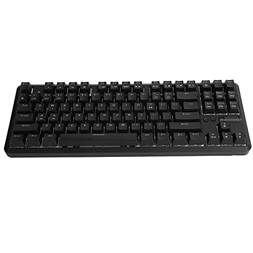 Mechanische Tastatur K870T 87 Tasten RGB Bluetooth 1.6m Wired Dual-Modus für Gaming-Funktionen Bunter RGB-Lichteffekt Fantastisch für Gamer und Büroangestellte Einfach und Stilvoll (Schwarz) von Sxhlseller