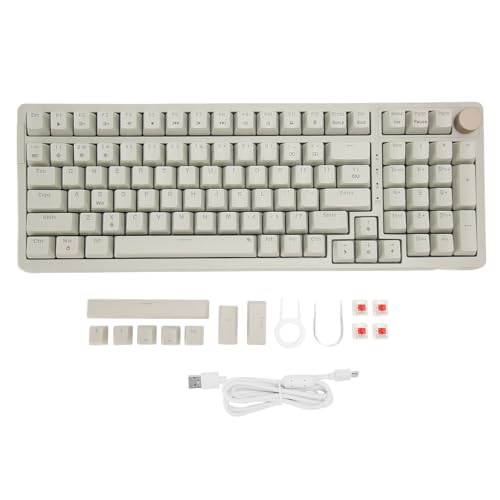 Mechanische Tastatur mit Rotem Schalter und 20 Lichteffekten, N-Key-Rollover, Hot-Swap-fähig, Tastatur mit USB-Kabel von Sxhlseller