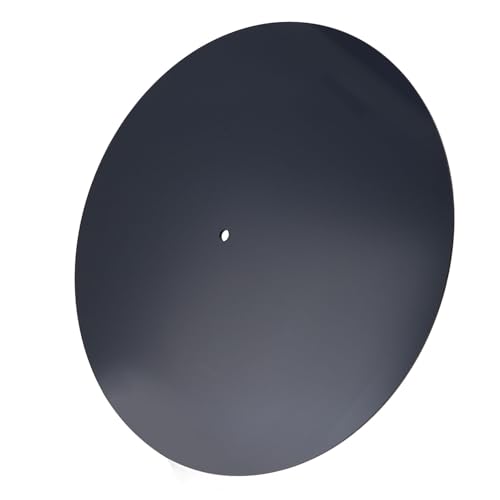 Plattenspielermatte, Klassische Verbesserung der Soundqualität Professionelle Acryl -Turning -Tischmatte Vibrationsdämpfung für Aufzeichnungen 12in (Black) von Sxhlseller