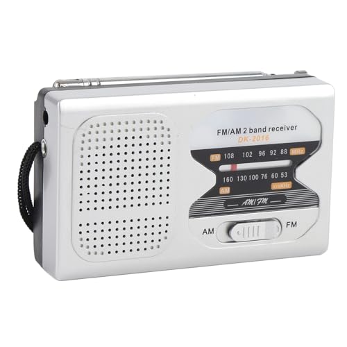 Pocket AM FM-Radio mit Integriertem Lautsprecher und Kopfhörerbuchse, Batteriebetriebenes Tragbares Radio für Reisen, Wandern, Freien, Heimgebrauch-kompaktes, Leichtes von Sxhlseller