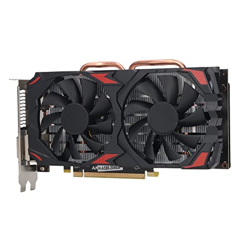 RX 580 8 GB 256BIT 7680 X 4320 Computer-Gaming-Grafikkarten mit Zwei Lüftern, Leises Plug-and-Play, für PC-Arbeit, Ansehen von Filmen und Erstellen von Videos (580 8G D5) von Sxhlseller