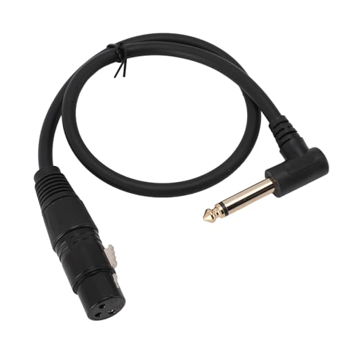 Rechtwinkliges 6,35 mm auf XLR symmetrisches Mikrofonkabel, XLR Buchse auf 1/4 Zoll Stecker für Mischverstärker Lautsprecher Rechtwinkliges 6,35 mm auf XLR symmetrisches Mikrofonkabel, XLR Buchse auf 1/4 Zoll Stecker für Mischverstärker Lautsprecher von Sxhlseller