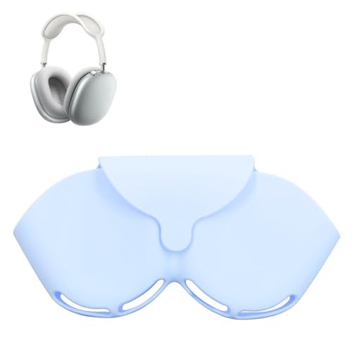 Reise Tragetasche für OS Over Ear Kopfhörer, Silikon Schutzhülle für Kopfhörer mit Reserviertem Ladeanschluss, Kratzfest, Staubdicht (hellblau) von Sxhlseller