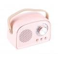 Retro Bluetooth Lautsprecher, Tragbarer Bluetooth Lautsprecher mit Dual Konnektivität, Bluetooth 5.0, Verstellbarer Lautstärkeregler, Vintage Radio für Küche, Schreibtisch, von Sxhlseller