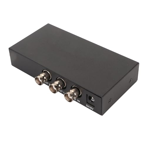 SDI 2x1 Video-Umschalter, 1080P-Unterstützung 3G HD SD SDI 1 in 2 Out-Verteiler, BNC SDI×2 TV-Video-Splitter für Projektor-Camera (EU-Stecker) von Sxhlseller