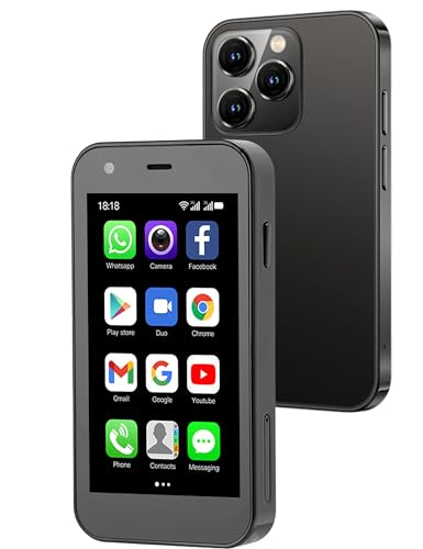 SOYES XS15 3G-Smartphone, Kleines Süßes Telefon mit 3-Zoll-Bildschirm, Zwei Kameras, 2 GB RAM, 16 GB ROM, 1000-mAh-Akku für und Eltern (Black) von Sxhlseller