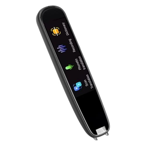 Scanstift für Legasthenie, Kinder und Erwachsene, Text zu Sprache-Übersetzerstift mit 112 Sprachen, Sprachübersetzerstift für Studium, Reisen, Geschäft (Black) von Sxhlseller
