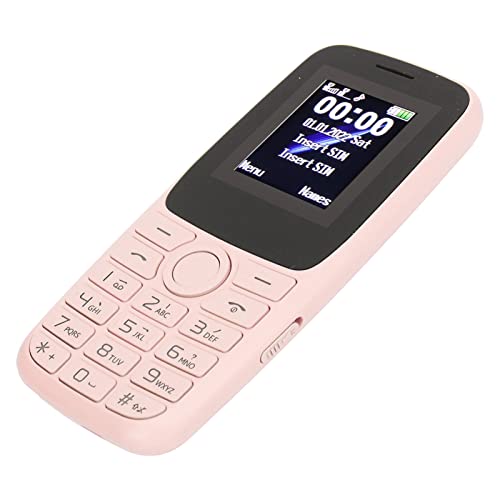 Senioren-Handy, Entsperrtes 2G-GSM-Mobiltelefon für ältere Kinder, Einfach zu Bedienende Große Tasten, Laute Lautstärke, 2,4-Zoll-Bildschirm, Dual-SIM-Karte, mit (Rosa) von Sxhlseller