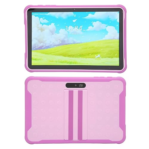 Sxhlseller 10-Zoll-Lerntablett für Kids, Android10-Speicher-Kleinkind-Tablet, 2 GB RAM, 32 GB ROM, 8 MP Rückkamera, 10 Zoll 800 X 1280 IPS-Computer-Tablets für den Kidstag, Pink (EU-Stecker) von Sxhlseller