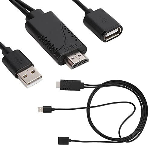 Sxhlseller 1080P USB-Buchse auf -Stecker HDTV-Adapterkabel für, Plug-and-Play, Kühllochdesign, Stabile Signalübertragung, Kompatibel mit iOS- und -Geräten von Sxhlseller