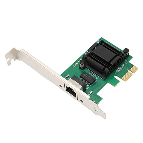 Sxhlseller 2,5-Gbit/s-PCIe-Netzwerkadapter, RJ45 2500/1000/100/10 Mbit/s Gigabit-PCIe-Netzwerkadapter, RJ45-LAN-Controller-Karte mit Halterung für Desktop-PC von Sxhlseller