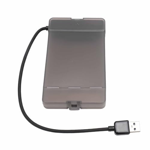 Sxhlseller 2,5 Zoll Transparentes SATA-Festplattengehäuse, USB 3.0 5 Gbit/s Transparentes Externes Festplattengehäuse mit Automatischem Ruhezustand für 7-9,5 Mm 2,5 Zoll SATA SSD HDD von Sxhlseller