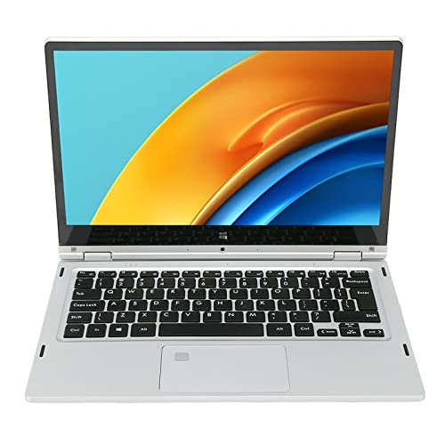 Sxhlseller 2 in 1 Laptop, 13,3 Zoll 1920x1080 Touchscreen Laptop für Windows11, 360 Grad Drehung, 16G 256G RAM, mit Fingerabdruckleser, Quad Core Laptop für Intel J4105 von Sxhlseller