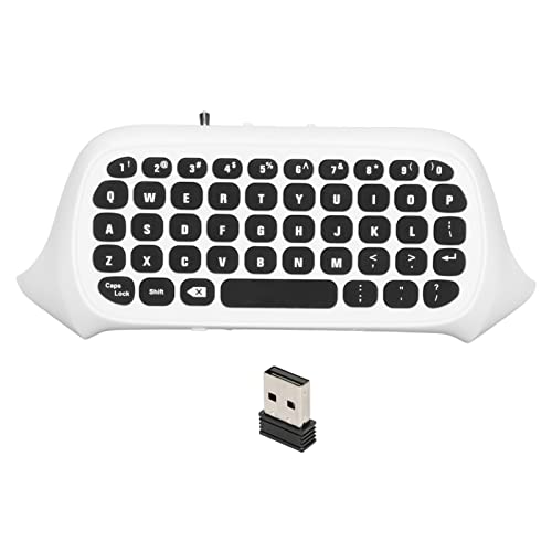 Sxhlseller 2.4G Receiver Wireless Chatpad Message Game Keyboard für Xbox One, Game Controller Keyboard, Game Console Keyboard mit Sound und Headset-Buchse für Xbox Series X Series S One One S(Weiß) von Sxhlseller