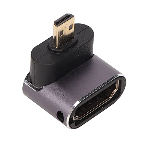 Sxhlseller 270-Grad-Micro-HDMI-Stecker auf HDMI-Buchse, Micro-HDMI-Adapter mit LED-Licht, Kompatibel mit 4K 30Hz, 4K 120Hz, 1080P 48Gbps von Sxhlseller