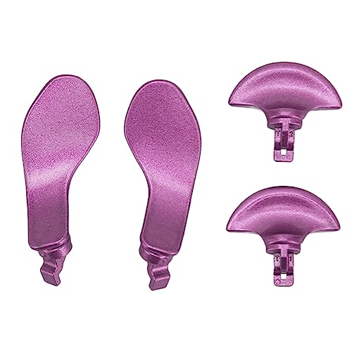 Sxhlseller 4 Stück Metall-Paddel aus Schwarzem Edelstahl, Professionelle Ersatz-Metall-Rücktasten für PS5 Edge Controller (Lila) von Sxhlseller