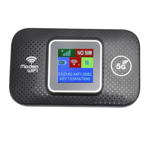 Sxhlseller 4G LTE Mobiler WLAN Hotspot, Tragbarer 3G 4G LTE WLAN Router mit SIM Kartensteckplatz für Europa, Unterstützt Bis zu 10 Benutzer, Kabelloses Internet Router Gerät für Büro von Sxhlseller