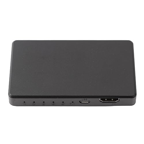 Sxhlseller 4K HD Multimedia Interface Splitter 1x4 1 in 4 Out, Protable HD Multimedia Interface Extender für Monitore TVs Projektoren Host Geräte Computer (Schwarz) von Sxhlseller