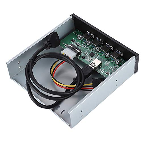 Sxhlseller 5,25 Zoll CD-Treiberplatine Tragbar, 19PIN auf USB3.0 HUB Frontplatte 4 Port CD-ROM-Erweiterung Mobile Rack für PC Computer Desktop-Gehäuse Frontsteckplatz Mainboard von Sxhlseller