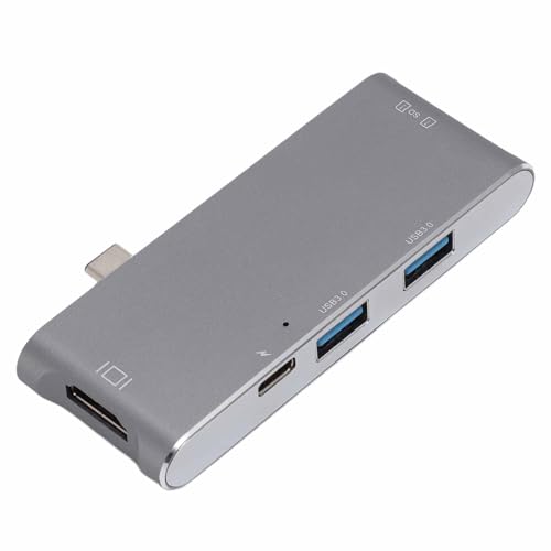 Sxhlseller 5-Gbit/s-USB-C-Hub, 4K-HDMI-USB-C-Dockingstation mit 2 USB3.0-Anschlüssen, PD-Aufladung, SD-Kartensteckplatz, MicroSD-Steckplatz für Laptop-Desktop von Sxhlseller