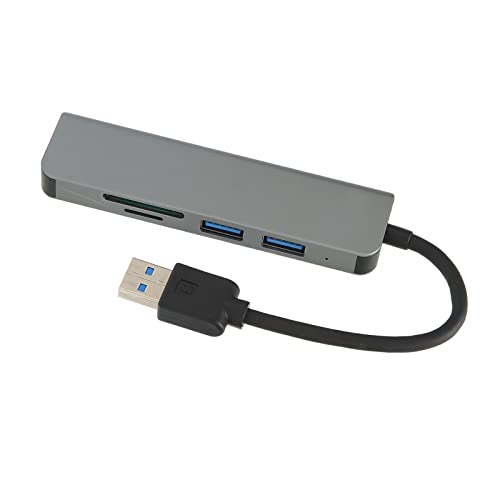 Sxhlseller 5-in-1-USB-Hub USB-Dockingstation Leichter USB-Hub 5 Gbit/s 3 USB-Anschlüsse USB-Dockingstation mit TF-Speicher Tragbarer Kartenleser für PC-Drucker-Laptops USB-Flash-Laufwerke von Sxhlseller