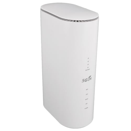 5G Router Dualband für Unternehmen, 1800 Mbit/s 5G CPE Router mit SIM Kartensteckplatz, Eingebauter Rechteckiger Antenne, Mobiler Hotspot Router für Zuhause (EU-Stecker) von Sxhlseller