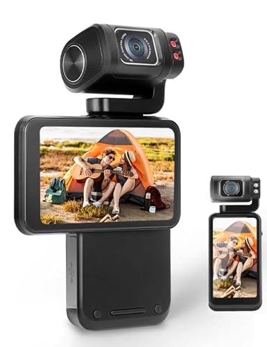 Sxhlseller 5K Ultra HD Videokamera Camcorder - 36MP Vlogging Camera Digitalkameras, WiFi Vlogging Kameras mit 3,5 Zoll IPS drehbarem Touchscreen & 10X Digitalzoom von Sxhlseller