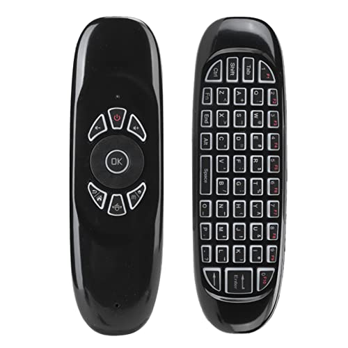 Sxhlseller Air Mouse, 2,4 G Kabellose Universal-TV-Sprachfernbedienung, Wiederaufladbare -QWERTY-Tastatur, für Android/Windows/Linux/IOS, Sechs-Achsen-Gyroskop-Bewegungserkennung Sxhlseller Air Mouse, 2,4 G Kabellose Universal-TV-Sprachfernbedienung, Wiederaufladbare -QWERTY-Tastatur, für Android/Windows/Linux/IOS, Sechs-Achsen-Gyroskop-Bewegungserkennung von Sxhlseller