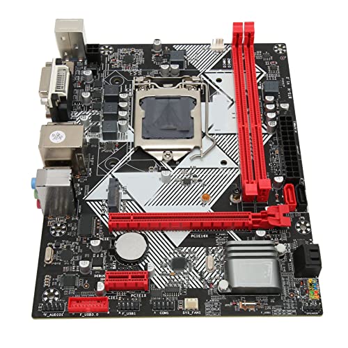 Sxhlseller B75 H Desktop M-ATX-Motherboard, 16 GB DDR3 LGA 1155 USB3.0-Motherboard mit Gigabit-Netzwerkkarte, VGA-DVI-HDMI-Schnittstelle für Game-Office-Studien von Sxhlseller