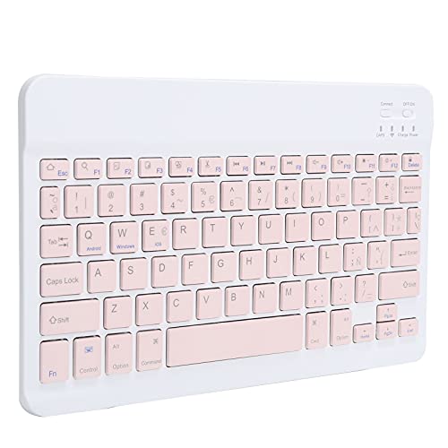 Sxhlseller Bluetooth-Tastatur, Spanische Tragbare Drahtlose -Tastatur mit Ñ für Windows, Computer, Tablet, PC, Notebook(Pink) von Sxhlseller
