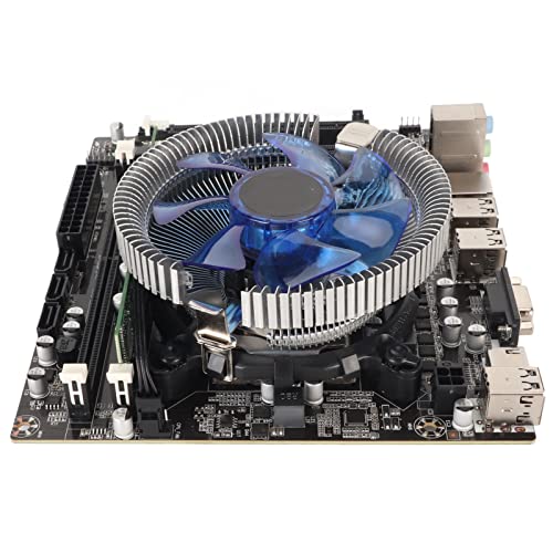 Sxhlseller Computer-Motherboard, HM55-Motherboard-Set mit Lüfter, Zweikanal-DDR3-PC-Motherboard-Set für Desktop-PC für I3 530CPU 4G DDR3-Motherboard von Sxhlseller